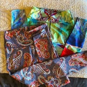 Lot of two colorful leggings
